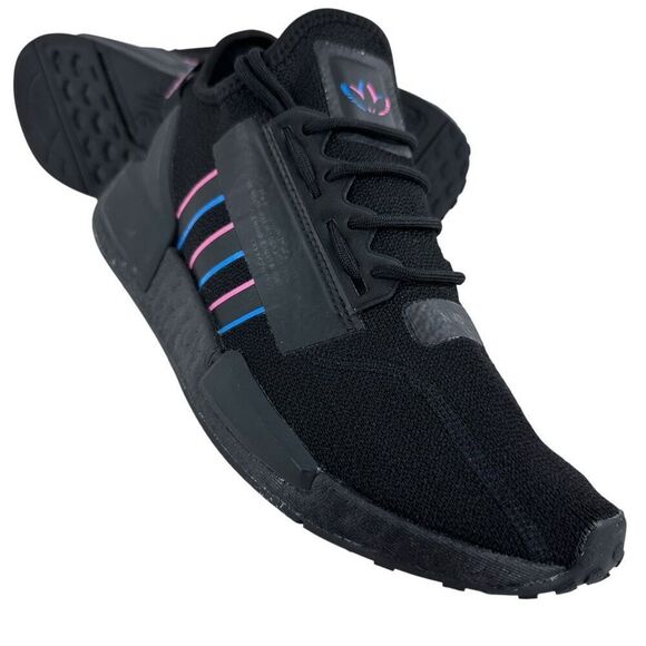 Adidas NMD R1 V2 Core Black/Pulse Blue/Pulse Magenta Men’s Size 8 - Picture 1 of 9